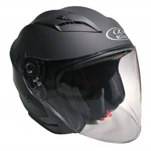 casco para moto negro